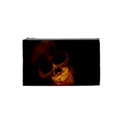 Laughing Skull Cosmetic Bag (small)  by StarvingArtisan