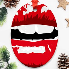 Sexy Lips Ornament (oval) by StarvingArtisan