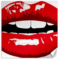 Sexy Lips Canvas 16  X 16   by StarvingArtisan