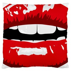 Sexy Lips Large Cushion Case (one Side) by StarvingArtisan