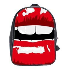 Sexy Lips School Bag (xl) by StarvingArtisan