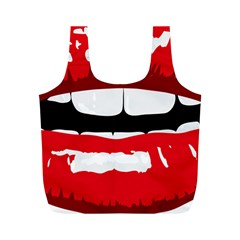 Sexy Lips Full Print Recycle Bags (m)  by StarvingArtisan