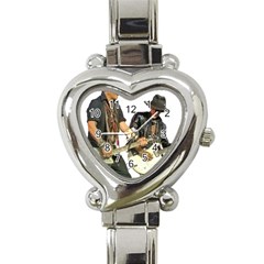 Rnr Heart Italian Charm Watch by StarvingArtisan