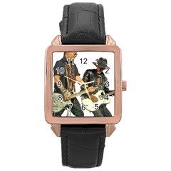 Rnr Rose Gold Leather Watch  by StarvingArtisan