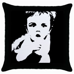 Cupid Throw Pillow Case (black) by StarvingArtisan