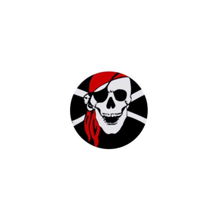 Pirate Skull 1  Mini Buttons