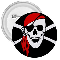 Pirate Skull 3  Buttons by StarvingArtisan