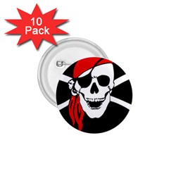 Pirate Skull 1 75  Buttons (10 Pack) by StarvingArtisan