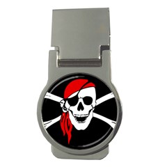 Pirate Skull Money Clips (round)  by StarvingArtisan