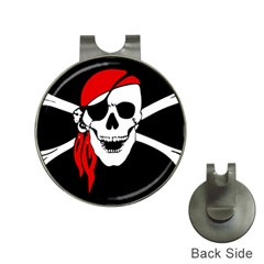 Pirate Skull Hat Clips With Golf Markers by StarvingArtisan