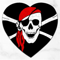 Pirate Skull Jigsaw Puzzle (heart) by StarvingArtisan