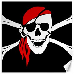 Pirate Skull Canvas 12  X 12   by StarvingArtisan