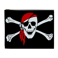 Pirate Skull Cosmetic Bag (xl) by StarvingArtisan