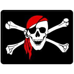 Pirate Skull Fleece Blanket (large)  by StarvingArtisan