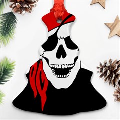 Pirate Skull Christmas Tree Ornament (two Sides) by StarvingArtisan