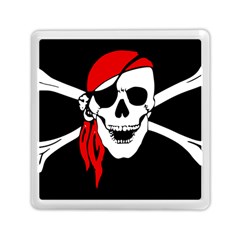 Pirate Skull Memory Card Reader (square)  by StarvingArtisan