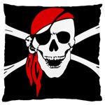 Pirate Skull Large Cushion Case (Two Sides) Front