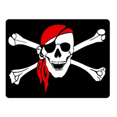 Pirate Skull Double Sided Fleece Blanket (small)  by StarvingArtisan