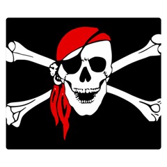 Pirate Skull Double Sided Flano Blanket (small)  by StarvingArtisan