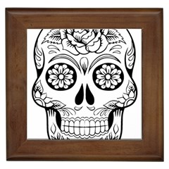 Sugar Skull Framed Tiles by StarvingArtisan