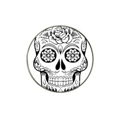 Sugar Skull Hat Clip Ball Marker (4 Pack) by StarvingArtisan