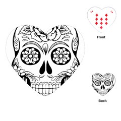 Sugar Skull Playing Cards (heart)  by StarvingArtisan