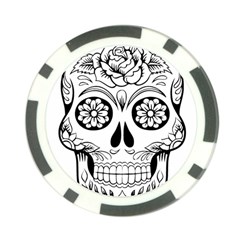 Sugar Skull Poker Chip Card Guard (10 Pack) by StarvingArtisan