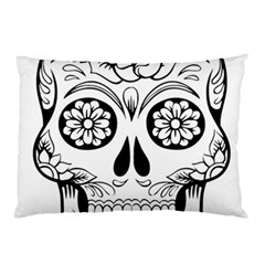 Sugar Skull Pillow Case (two Sides) by StarvingArtisan