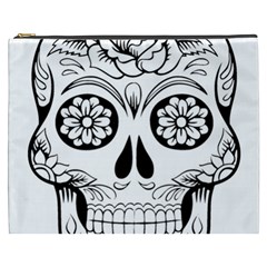 Sugar Skull Cosmetic Bag (xxxl)  by StarvingArtisan