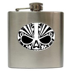 Tribal Sugar Skull Hip Flask (6 Oz) by StarvingArtisan