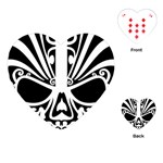 Tribal Sugar Skull Playing Cards (Heart)  Front