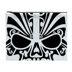 Tribal Sugar Skull Cosmetic Bag (xl) by StarvingArtisan