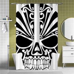 Tribal Sugar Skull Shower Curtain 48  X 72  (small) 