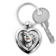 Blonde Bombshell Key Chains (heart) 