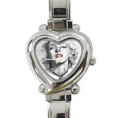 Blonde Bombshell Heart Italian Charm Watch by StarvingArtisan