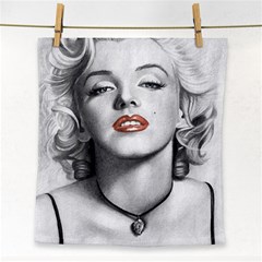 Blonde Bombshell Face Towel by StarvingArtisan