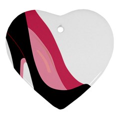 Stiletto  Heart Ornament (two Sides)