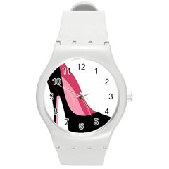 Stiletto  Round Plastic Sport Watch (m) by StarvingArtisan