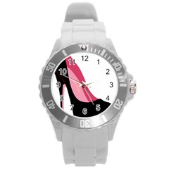 Stiletto  Round Plastic Sport Watch (l) by StarvingArtisan