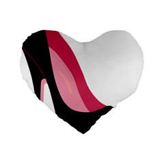 Stiletto  Standard 16  Premium Flano Heart Shape Cushions by StarvingArtisan