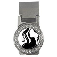 Long Haired Sexy Woman  Money Clips (cz)  by StarvingArtisan