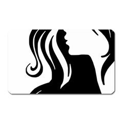 Long Haired Sexy Woman  Magnet (rectangular) by StarvingArtisan