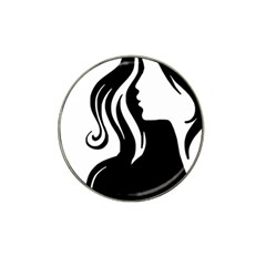 Long Haired Sexy Woman  Hat Clip Ball Marker by StarvingArtisan