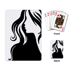 Long Haired Sexy Woman  Playing Card by StarvingArtisan