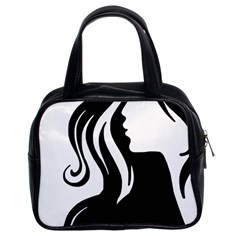 Long Haired Sexy Woman  Classic Handbags (2 Sides)