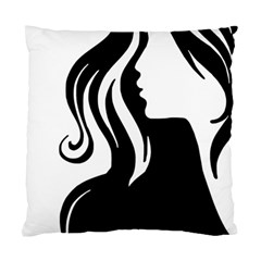 Long Haired Sexy Woman  Standard Cushion Case (one Side) by StarvingArtisan