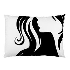 Long Haired Sexy Woman  Pillow Case by StarvingArtisan