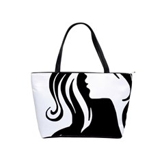 Long Haired Sexy Woman  Shoulder Handbags by StarvingArtisan