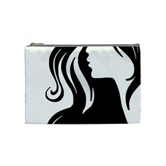 Long Haired Sexy Woman  Cosmetic Bag (medium) 