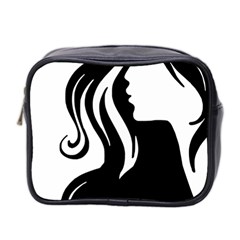 Long Haired Sexy Woman  Mini Toiletries Bag 2-side by StarvingArtisan